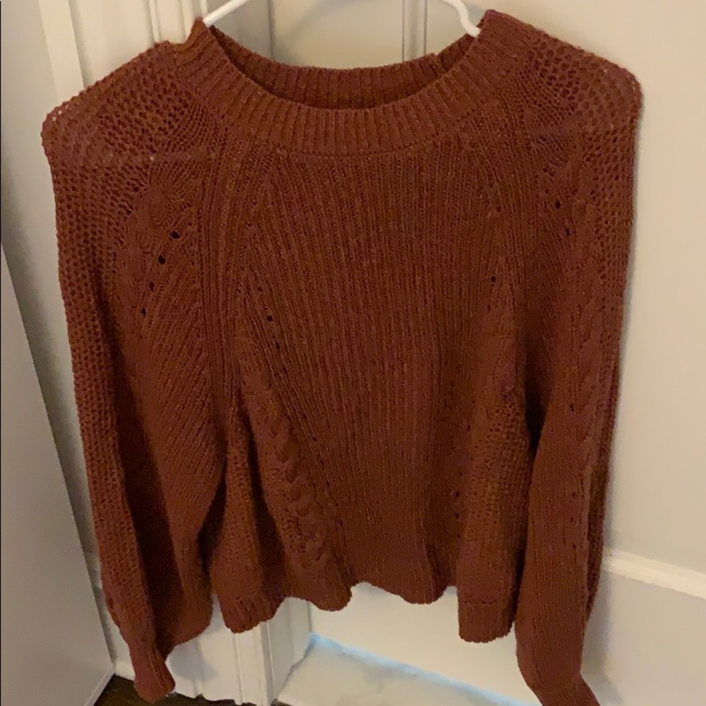 American Eagle Burgundy Sweater